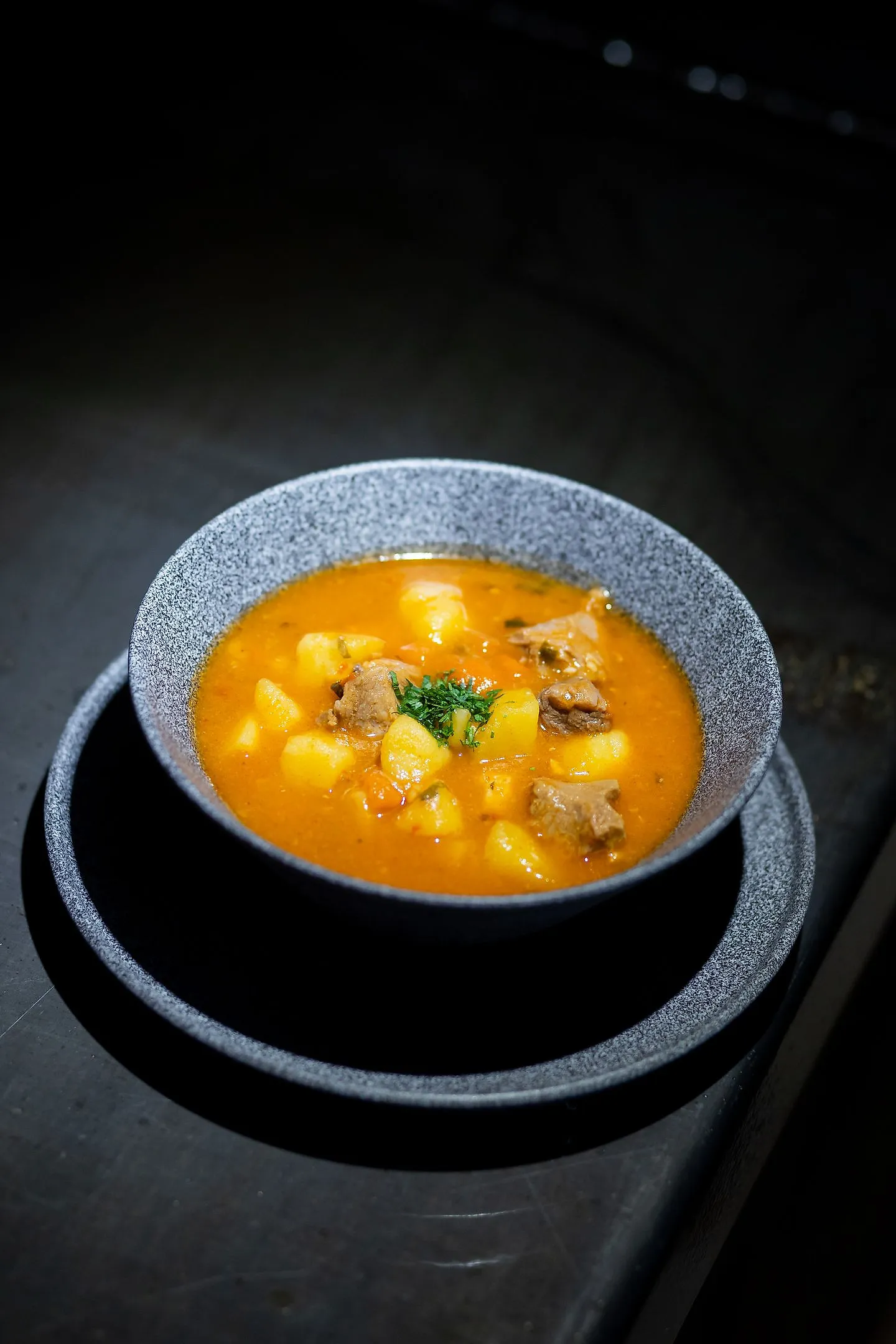 A dish from the KARPATY restaurant