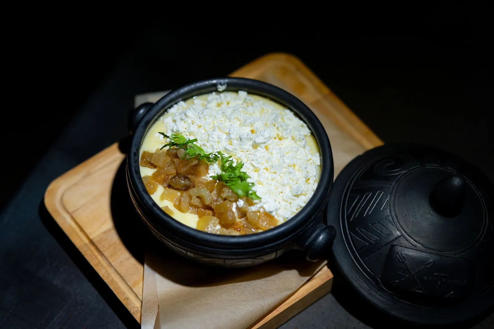 A dish served at the KARPATY restaurant