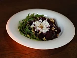Roasted beetroot and bryndza salad