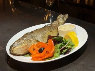 Baked Carpathian trout